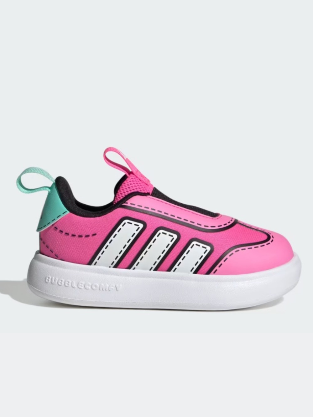 Adidas pink sneakers with three white stripes #kids #athletic #adidas

10k wide